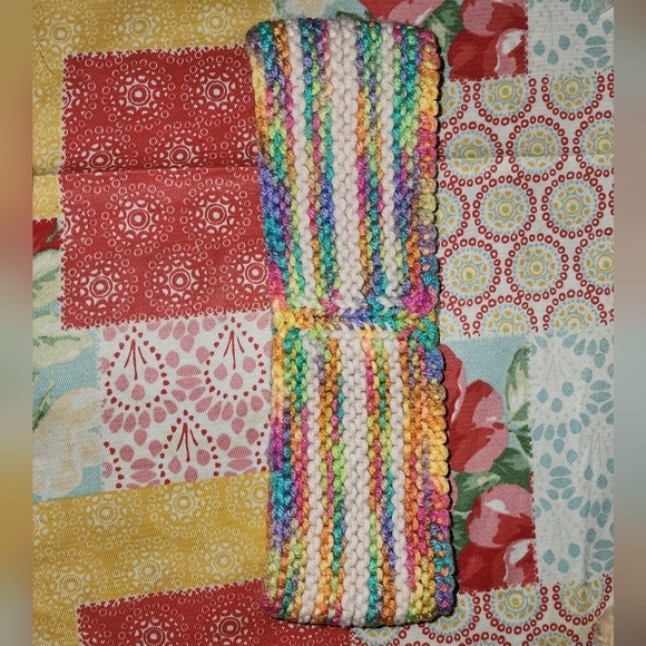 Hand Crafted Other - Girls crochet head band rainbow colors GUC